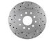 LEED Brakes Rear Disc Brake Conversion Kit with MaxGrip XDS Rotors; Zinc Plated Calipers (68-69 Camaro)