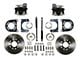 LEED Brakes Rear Disc Brake Conversion Kit with Vented Rotors for Ford 9-Inch Large Bearing Rear Axles; Zinc Plated Calipers (57-70 Fairlane; 68-72 Montego; 68-76 Torino)