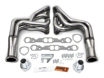 1-7/8-Inch 4-Tube Full Length Headers; Stainless Steel (68-74 Small Block V8 Chevy II, Nova)