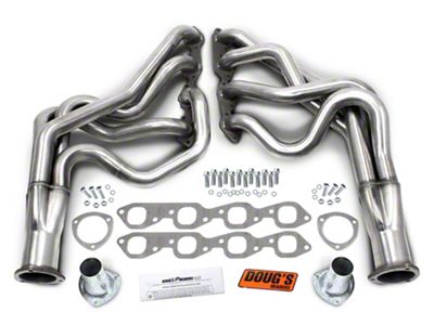 2-Inch 4-Tube Full Length Headers; Stainless Steel (68-74 Big Block V8 Chevy II, Nova)