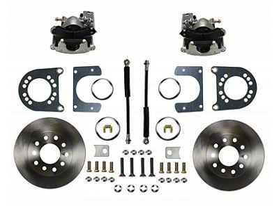 LEED Brakes Rear Disc Brake Conversion Kit; Zinc Plated Calipers (59-60 El Camino)