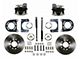 LEED Brakes Rear Disc Brake Conversion Kit; Zinc Plated Calipers (59-60 El Camino)