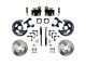 LEED Brakes Rear Disc Brake Conversion Kit with Vented Rotors; Zinc Plated Calipers (64-77 El Camino, Sprint)