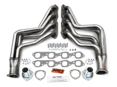 1-3/4-Inch 4-Tube Full Length Headers; Stainless Steel (64-77 Big Block V8 El Camino)