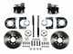 LEED Brakes Rear Disc Brake Conversion Kit; Zinc Plated Calipers (55-57 150, 210, Bel Air, Nomad)