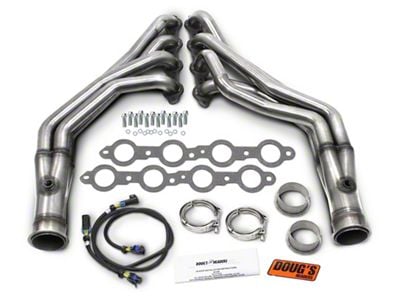 1-3/4-Inch 4-Tube Full Length Headers for LS Swap; Stainless Steel (64-72 GTO, Lemans, Tempest)