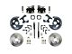 LEED Brakes Rear Disc Brake Conversion Kit with Vented Rotors; Zinc Plated Calipers (64-72 GTO, Lemans, Tempest)