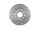 LEED Brakes Rear Disc Brake Conversion Kit with MaxGrip XDS Rotors; Red Calipers (68-69 Firebird)