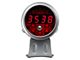 LED Digital Tachometer and Shift Light; Silver and Red (Universal; Some Adaptation May Be Required)