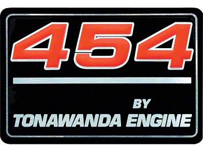 454 By Tonawanda Engine Valve Cover Decal (91-92 Camaro)