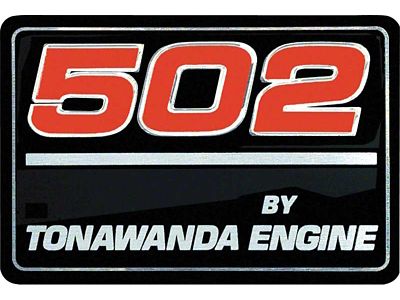 502 By Tonawanda Engine Valve Cover Decal (91-92 Camaro)