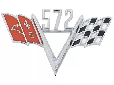 572 Crossed Flags Front Fender Emblem (67-92 Camaro)