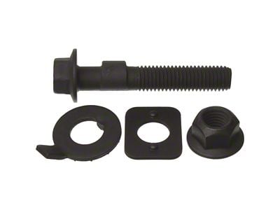 Adjustable Front Lower Strut Mount Cam Bolt with Adapter Plate; 1-Degree (82-92 Camaro)