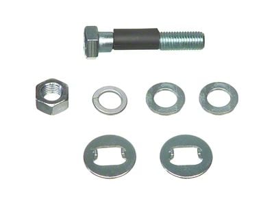 Adjustable Front Lower Strut Mount Cam Bolts; 2.50-Degrees (82-92 Camaro)