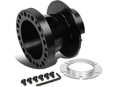 Aluminum Steel Wheel Hub Adapter; Black (69-92 Camaro)