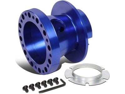 Aluminum Steel Wheel Hub Adapter; Blue (69-92 Camaro)