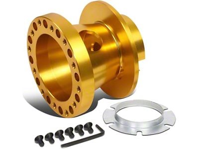 Aluminum Steel Wheel Hub Adapter; Gold (69-92 Camaro)