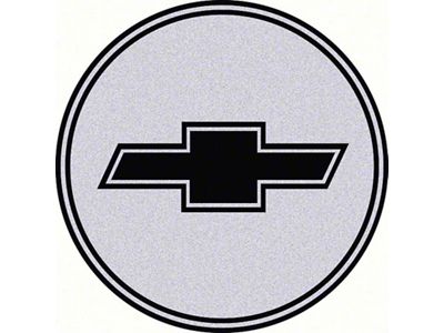 GTA Wheel Center Cap with Bow Tie Logo; Black and Silver (67-92 Camaro)