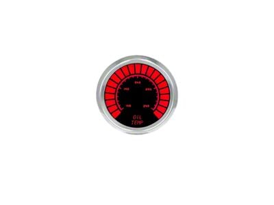 LED Analog Bargraph Transmission Temperature Gauge; 2-1/16-Inch; Red; 140-340 Degrees (Universal; Some Adaptation May Be Required)