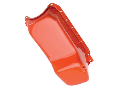 OEM Style Oil Pan; 4-Quart; Orange (86-00 V8 Camaro)