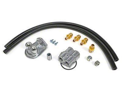 Oil Filter Relocation Kit with 90-Degree Bypass; 18mm x 1.50 Threads (80-92 I4, V6 Camaro)