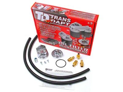 Remote Oil Filter Relocation Kit; 18mm x 1.50 Threads (80-92 I4, V6 Camaro)