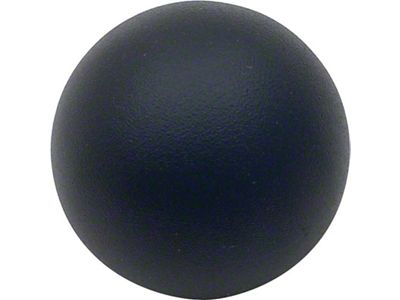 Round Shift Knob; Black (82-92 Camaro w/ Manual Transmission w/o Factory Leather Knob)