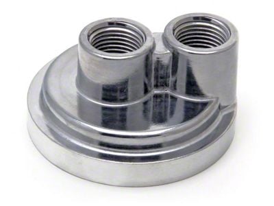 Spin-On Oil Filter Bypass Adapter; 18mm x 1.50 Threads (80-92 I4, V6 Camaro)