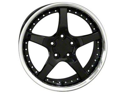 OE Style Deep Dish Black Wheel; 18x9 (88-96 Corvette C4)