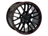 ZR1 Style Deep Dish Black Wheel; 19x10 (88-96 Corvette C4)