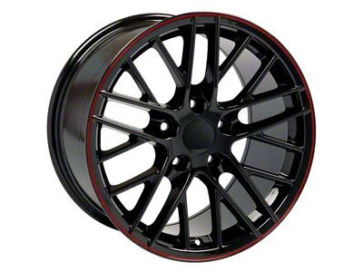 ZR1 Style Deep Dish Black Wheel; 19x10 (88-96 Corvette C4)