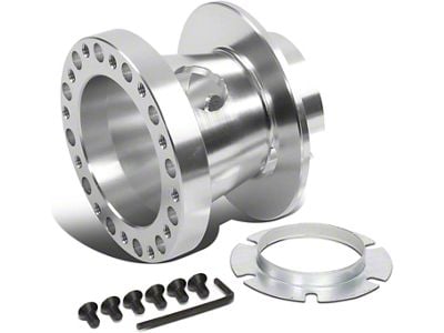 Aluminum Steel Wheel Hub Adapter; Silver (69-96 Corvette C3 & C4)