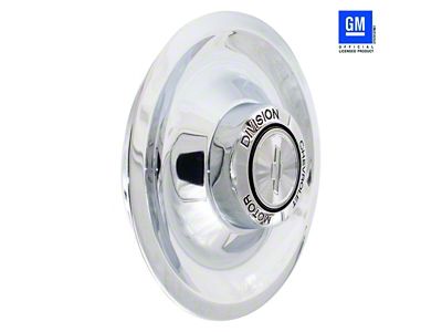 Ralley Wheel Non-Disc Brake Cap; Chrome (70-88 Monte Carlo)