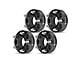 1.50-Inch 5-Lug Wheel Spacers; Black; Set of Four (64-73 Mustang)