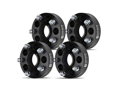 1.50-Inch 5-Lug Wheel Spacers; Black; Set of Four (67-73 Mustang)