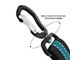 Direct to Seatbelt Swivel Tether; Black/Blue