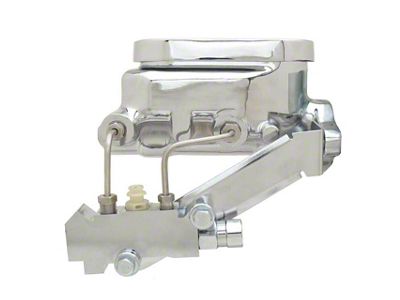 Flat Top Master Cylinder with Left Mount Disc/Disc Proportioning Valve; Chrome (64-72 Skylark, Special)