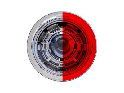 5.75-Inch Headlamp Protection Covers; Red