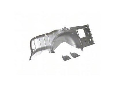 Complete Inner Quarter Panel with Extended Width Tub Inner Wheel House; Passenger Side (55-57 150 Sedan, 210 Sedan, Bel Air Sedan)