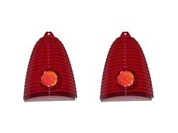 Outer Tail Light Lens; Red Lens (1955 150, 210, Bel Air, Nomad)