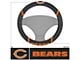 Steering Wheel Cover with Chicago Bears Logo; Black (Universal; Some Adaptation May Be Required)