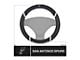 Steering Wheel Cover with San Antonio Spurs Logo; Black (Universal; Some Adaptation May Be Required)