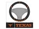 Steering Wheel Cover with University of Texas Logo; Black (Universal; Some Adaptation May Be Required)