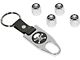 El Camino Aluminum Valve Stem Cap Gift Sets, Set Of 4, WithKey Fob-wrench, All