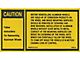 El Camino Aluminum Wheel Instruction, Decal, 1980-81