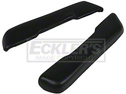 Armrest Pads 68-72 Black, Pair