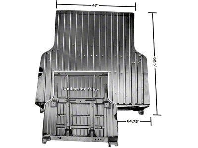 El Camino Bed Floor Panel, With End Panel, 1968-1972