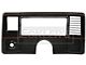 El Camino Dash Face Plate, Super Sport, Black With Red Stripe, 1986-1987