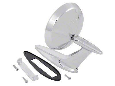 Door Mirror; Chrome; Driver or Passenger Side (59-60 El Camino)