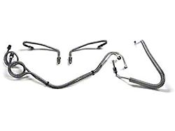 El Camino Front Brake Line Set, Power Disc, OE Steel, 1970